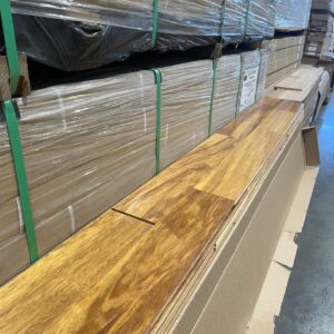 Exotic Hardwood - Golden Teak - Orelha De Macaco - 5 Inch x 3/4 - Select - Prefinished - Made in Brazil