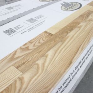 Hardwood - Ash - Premier - 2 1/4 x 3/4" - Natural - Wire Brushed