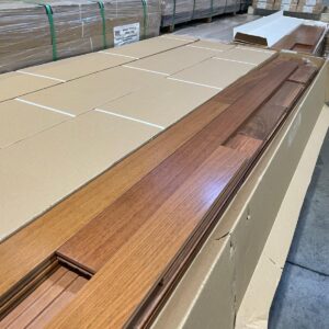 Hardwood - Jatoba Brazilian Cherry - 3 1/4 x 3/4" - Natural - Select - Satin Finish