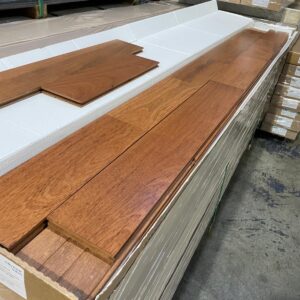 Hardwood - Jatoba Brazilian Cherry - 5 x 3/4" - Natural - Select and Better - Satin Square Edge