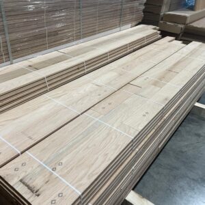 Hardwood - Red Oak - 3 1/4 x 3/4" - Unfinished Brut - 1 Common Grade - Square Edge - Wickham Flooring