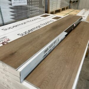 Luxury Vinyl Jumbo Plank - 9.25 inches x 5 Feet long - Model 89028-05 - 7 mm, 0.5 Wear Layer (22mil) - Superman Flooring