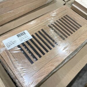Natural Finish White Oak Air Vent - 4 x 10, 5/8" Thick - Premontex