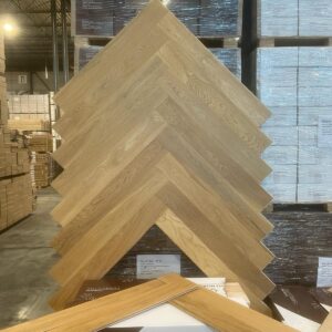 Engineered - Herringbone - White Oak - 5 Inch, 15 mm, 4 mm - 36 Inch Long - Real Wood - Natural - Brushed - North Hardwood