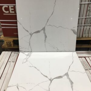 Porcelain - Rectified - 24 x 24 x 1/2" - Statuario - White - Polished