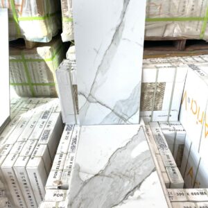 Porcelain Tile - 12 x 24 - Calcatta White - Mat Finish - Aria Vici