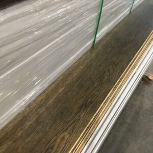 Engineered - Euro Oak - Premium - 5/8  x 7 1/2" - Brushed Dark Brown Lacquer