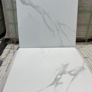 Rectified Porcelain Tile - 24 x 24 - Atelier Carrara - Matt Finish - Aria Vici