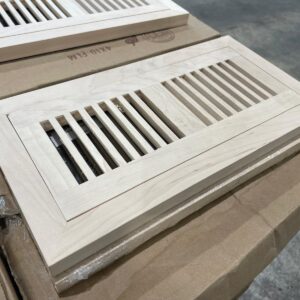 Unfinished Hard Maple Air Vent - 4 x 10, 3/4" Thick - Premontex