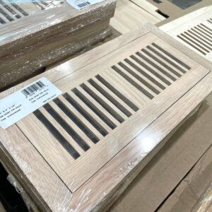 Unfinished Red Oak Air Vent - 4 x 10, 3/4" Thick - Premontex