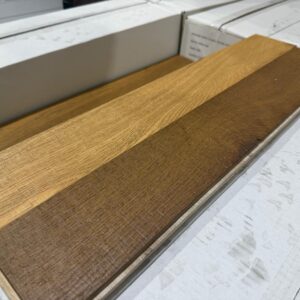 Engineered - White Oak - 3.5 Inch x 24" x 4mm Wear Layer - CAN+ - Herringbone - Smoked Sawn - Brushed