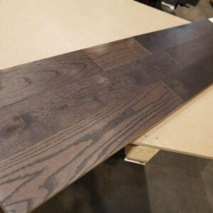 Engineered - Red Oak - Select - 5 x 3/4" - Iron - Wire Brushed